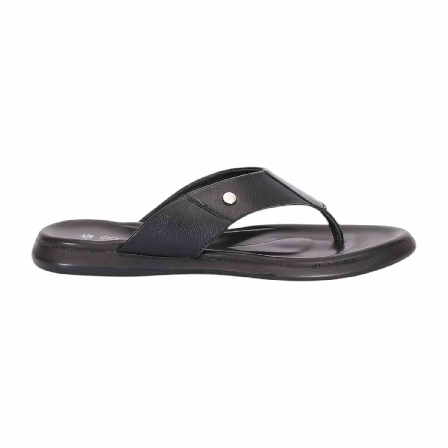 Men Black Casual Slip-on Thongs