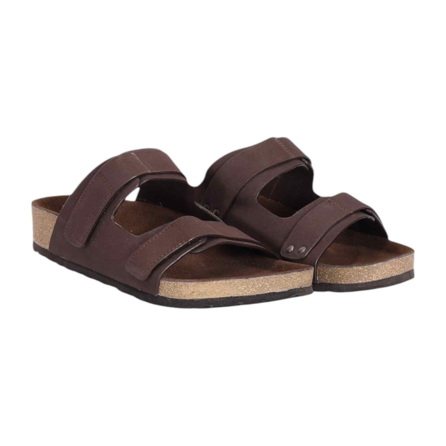 Men Brown Slip-on with Velcro Adjustment