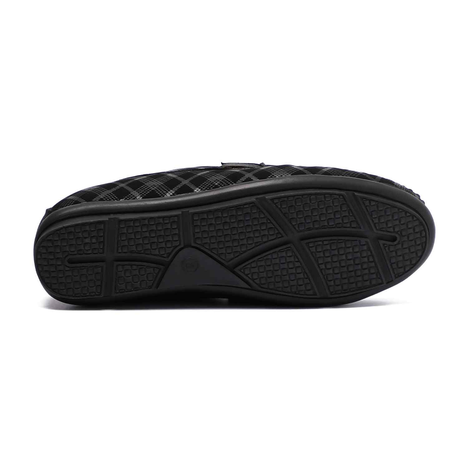 Black Slip-ons with Metal Detailing For Boys