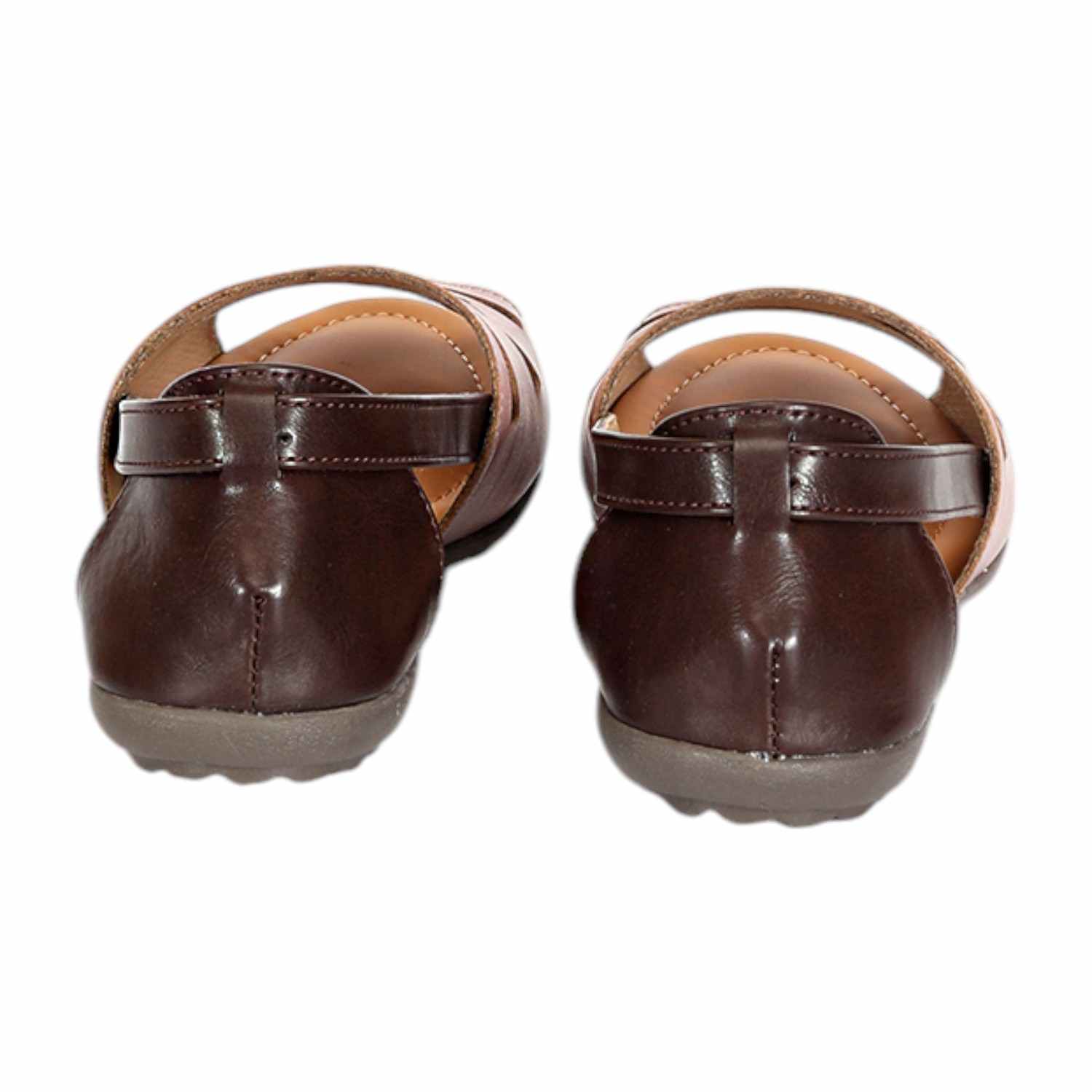 Women Peach-Brown Sandals