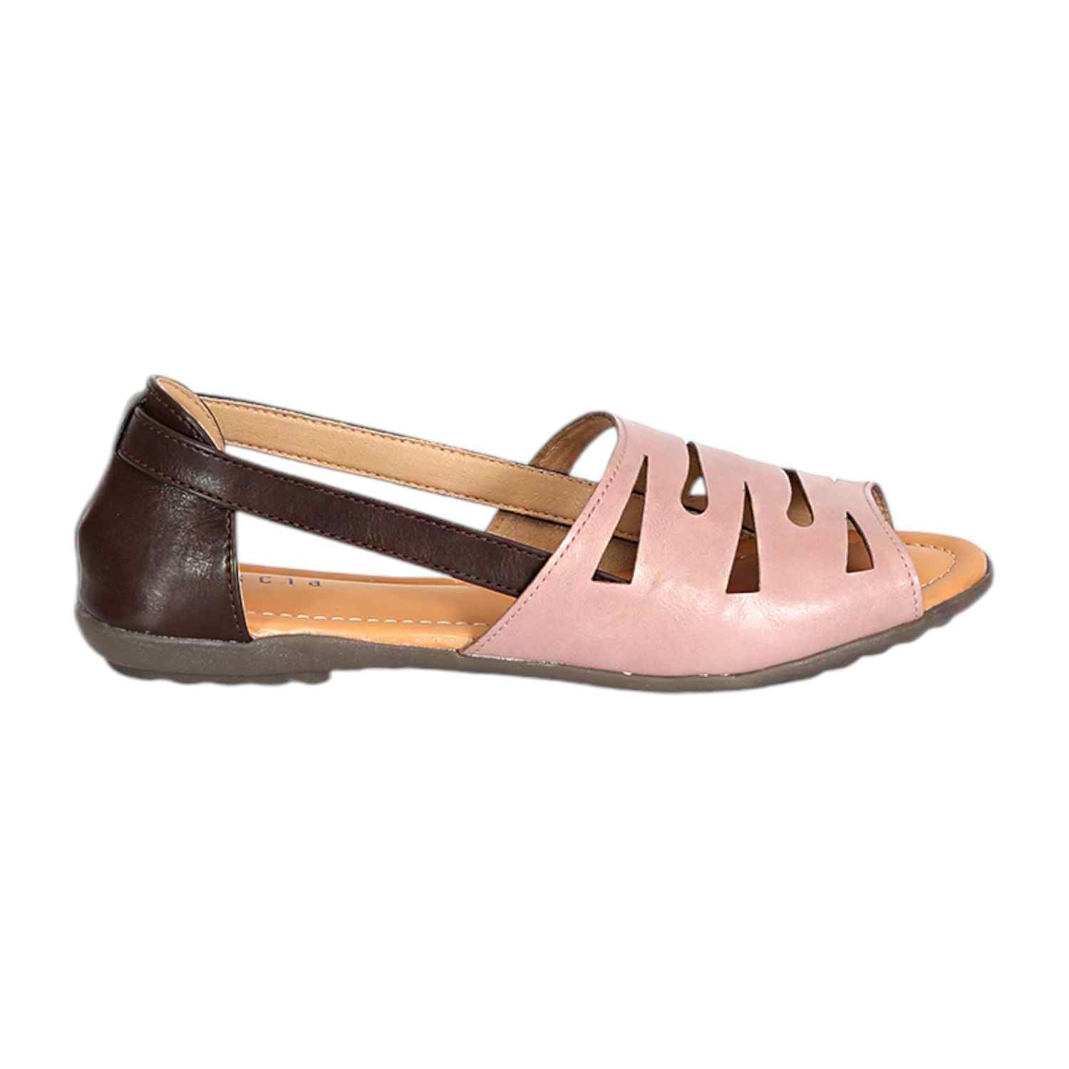 Women Peach-Brown Sandals