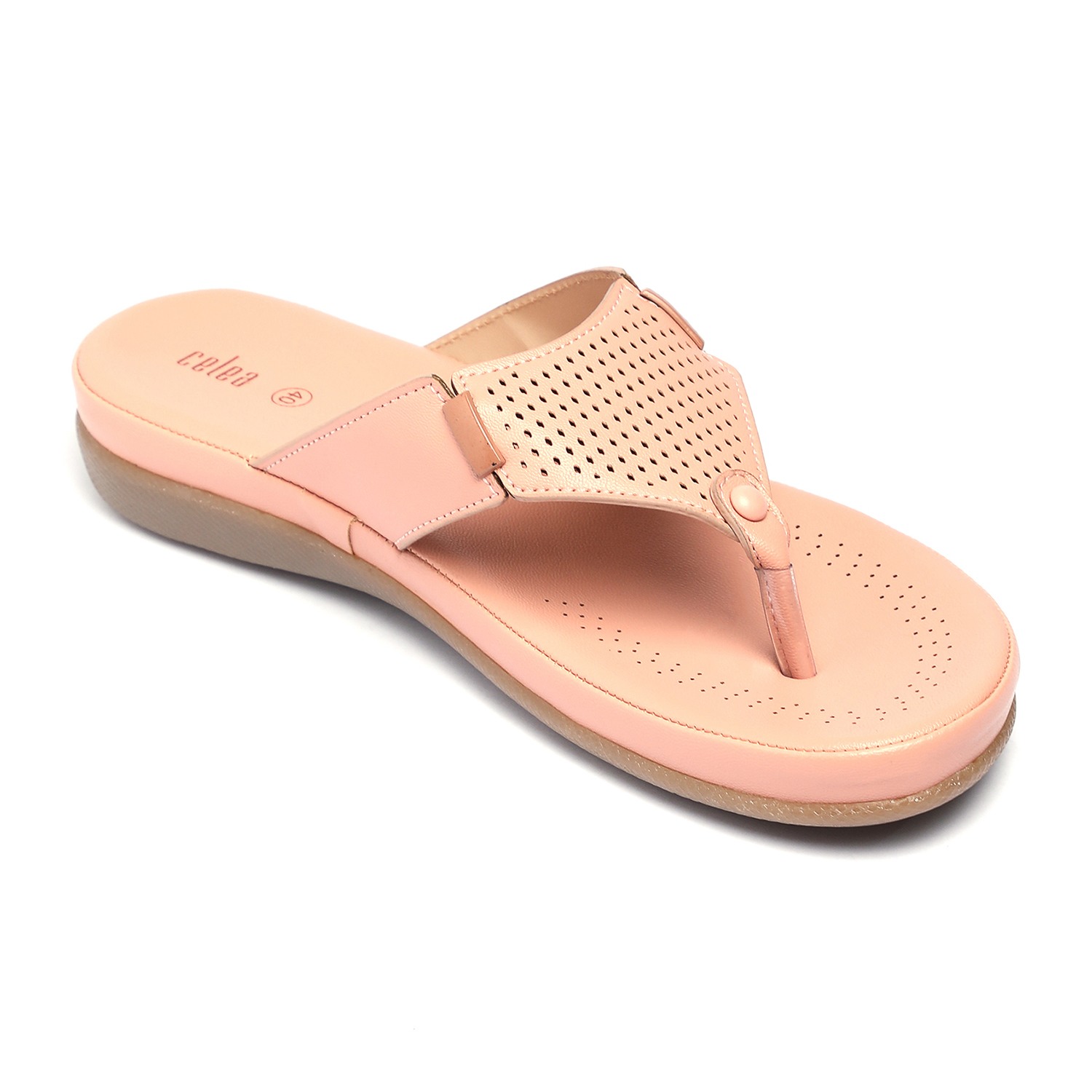 Women Peach Casual Flat