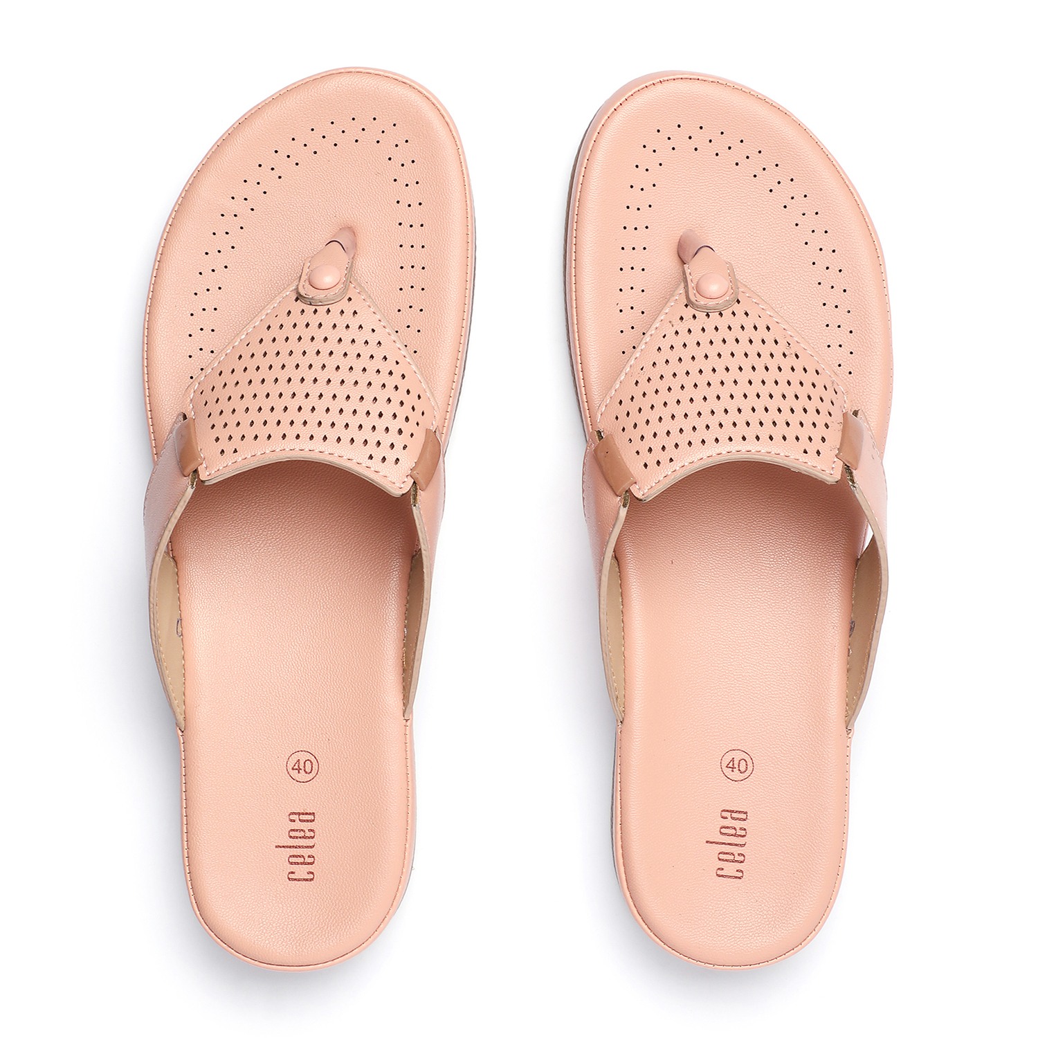 Women Peach Casual Flat
