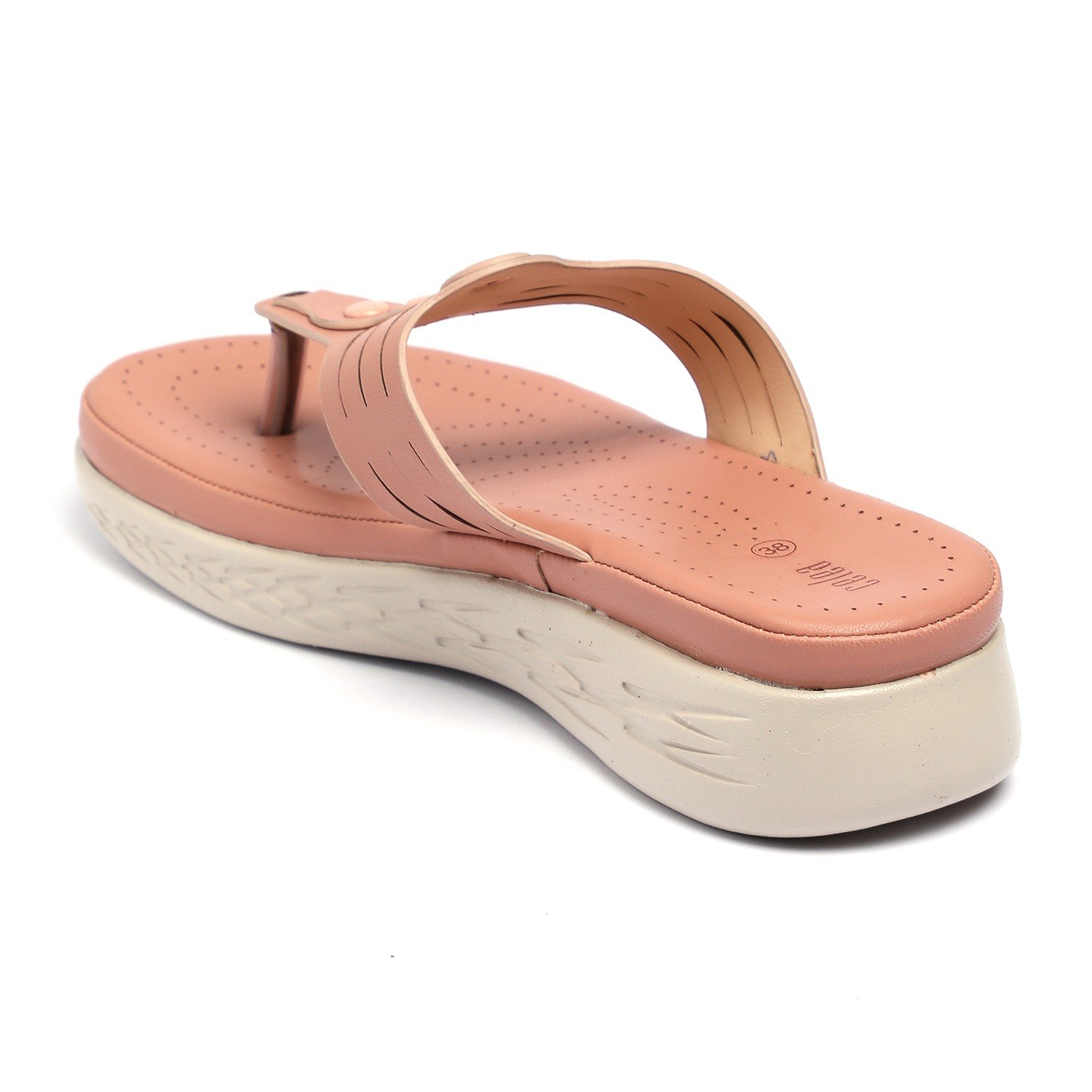 Women Peach Casual Wedge