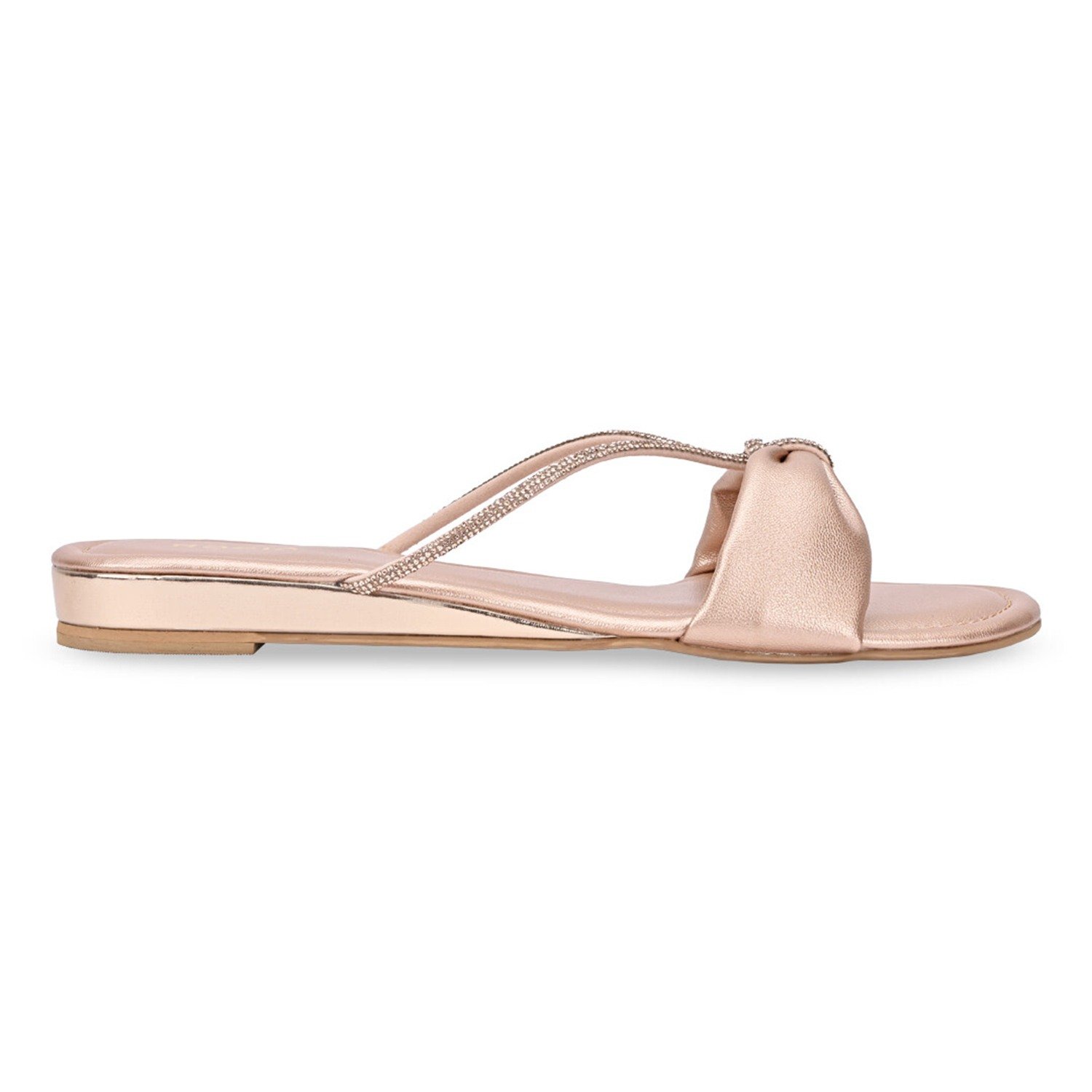 Women Diamante Strap Flats