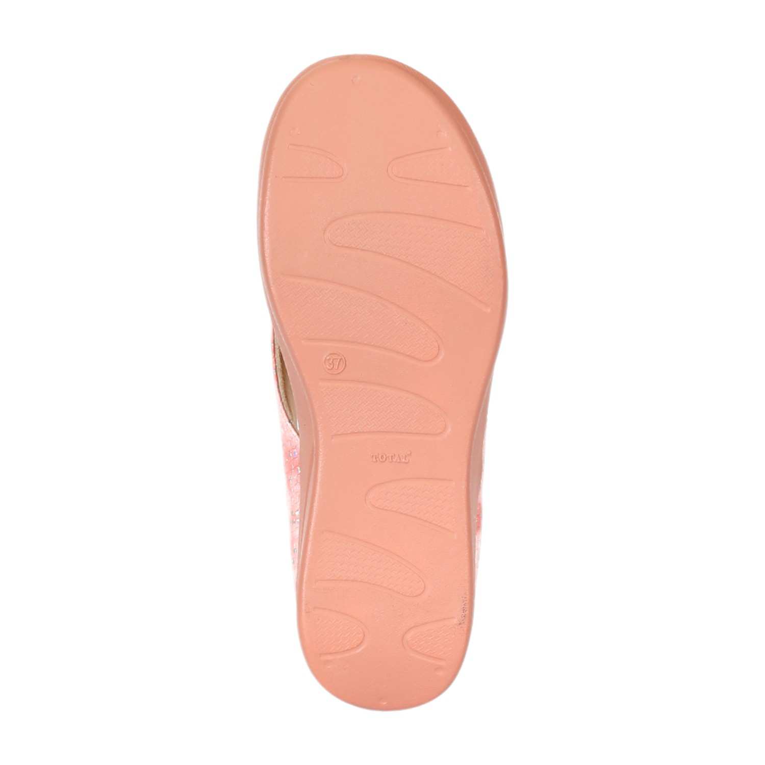 Women Elegant Peach Platform Flip-Flops