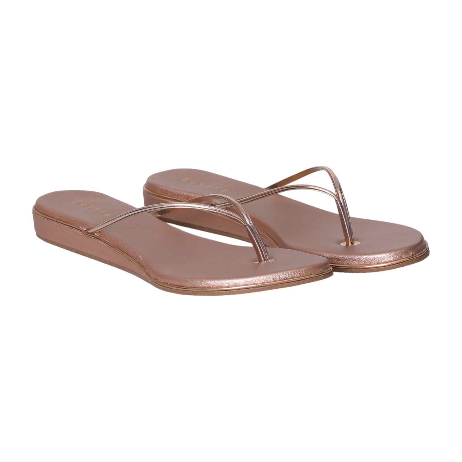 Women Blush Metallic comfort Flip-Flops