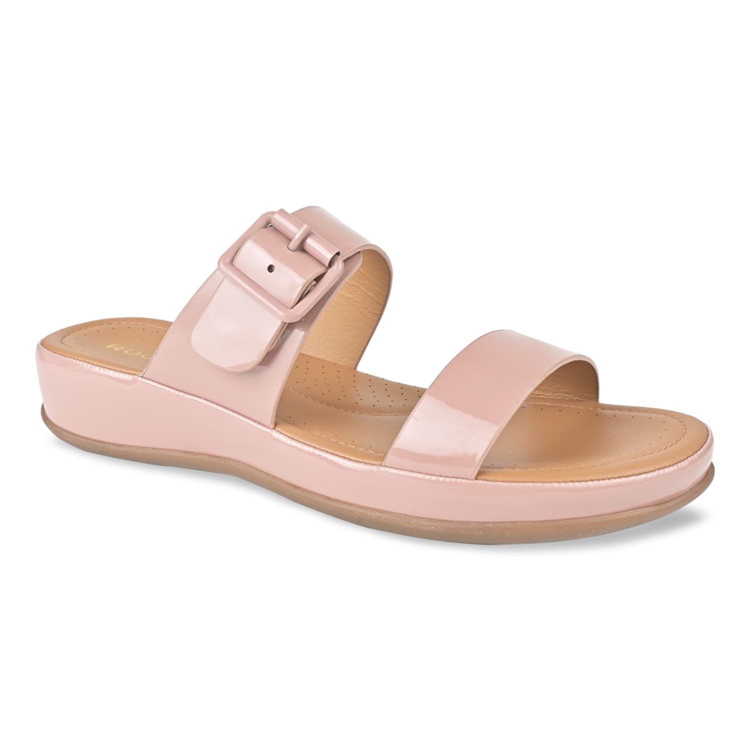 Green Women Patent Casual Flats