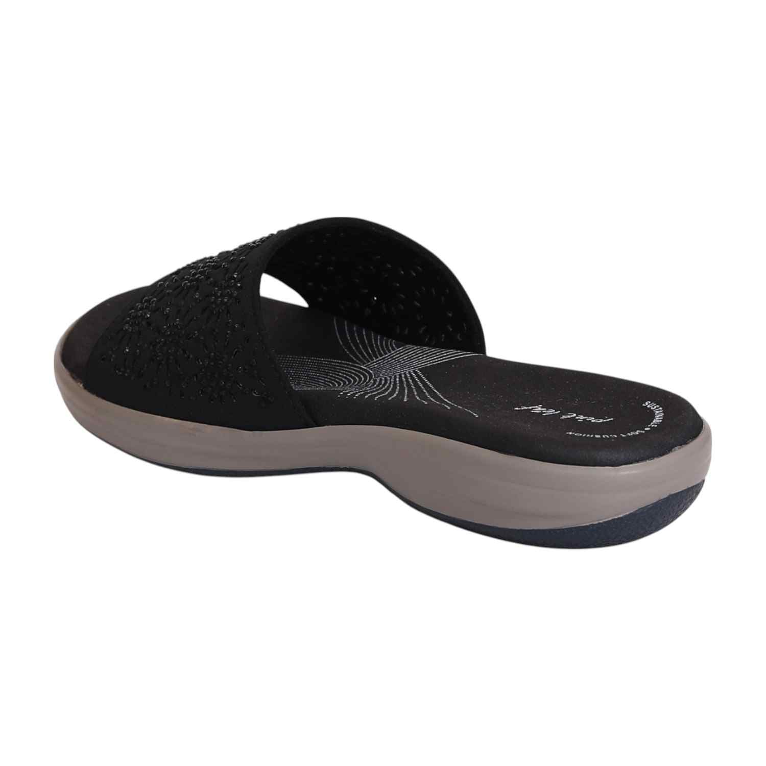 Women's Obsidian Bloom Comfort Slides