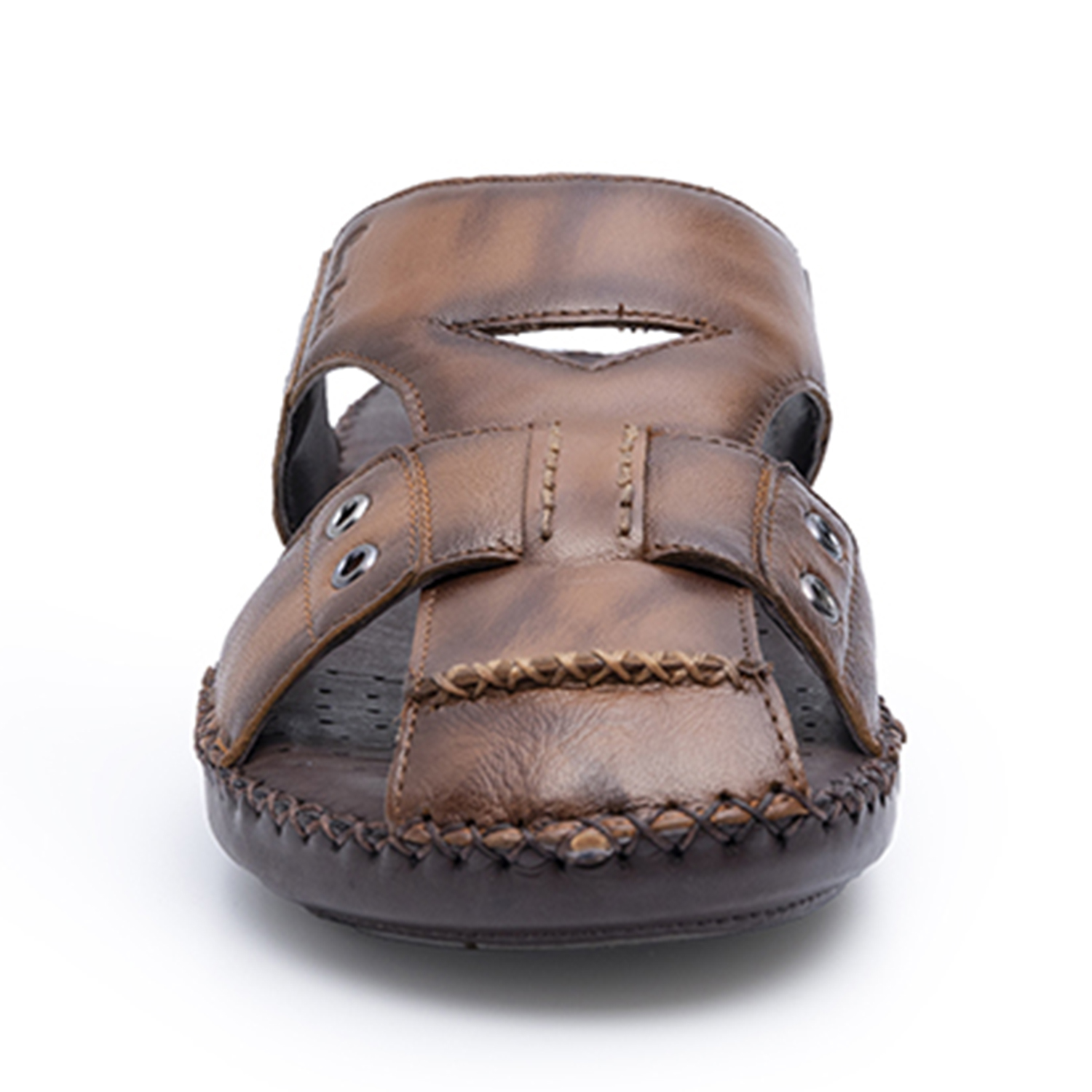 Mens Leather slipper Tan