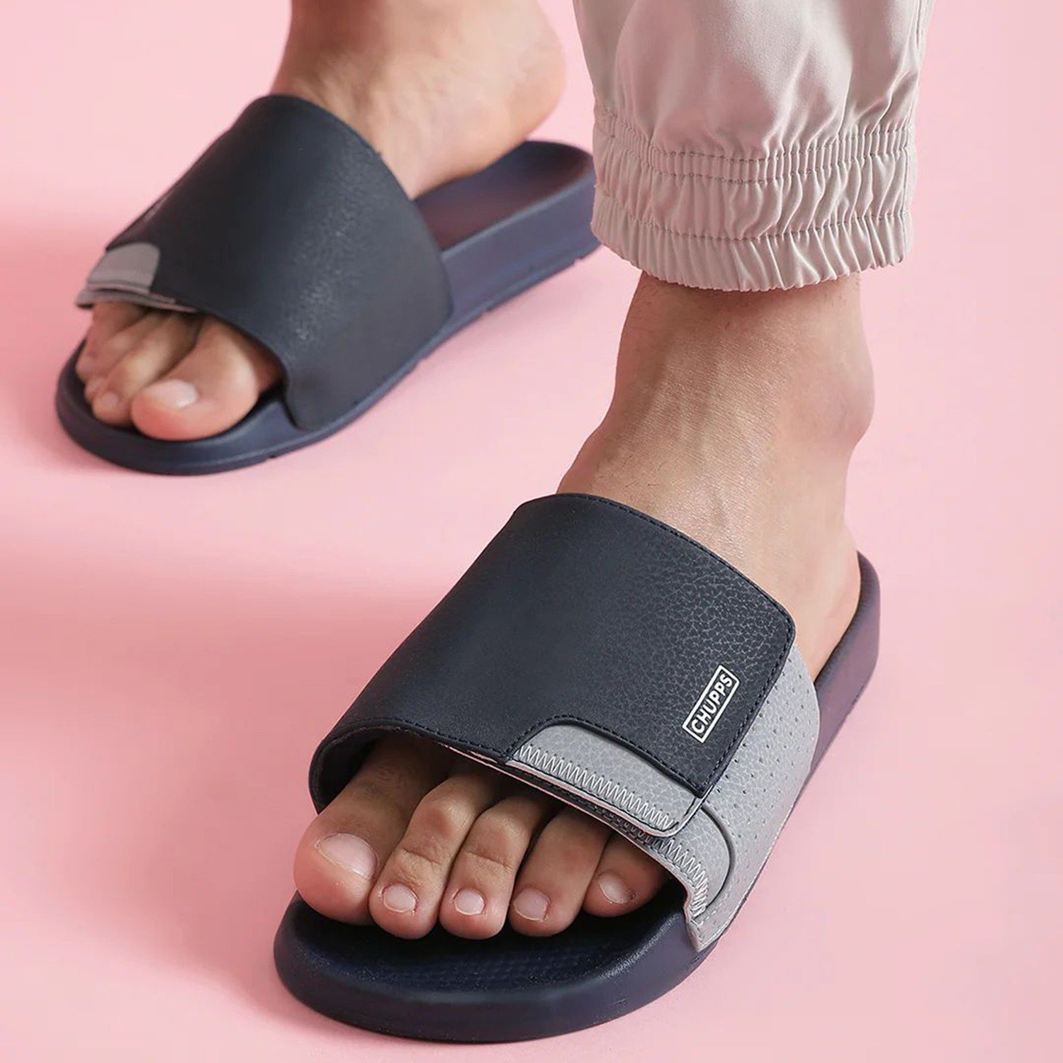 Men's Velcro ErgoX Plus Comfort Slider -Recycled Materials