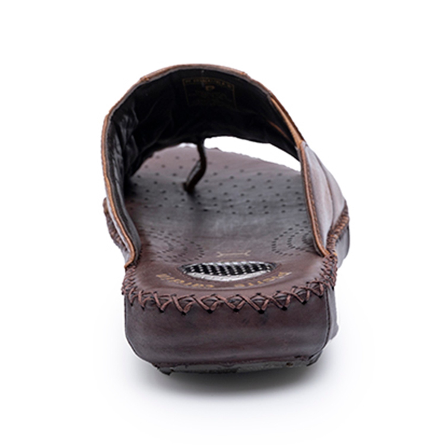 Mens Leather slipper Tan