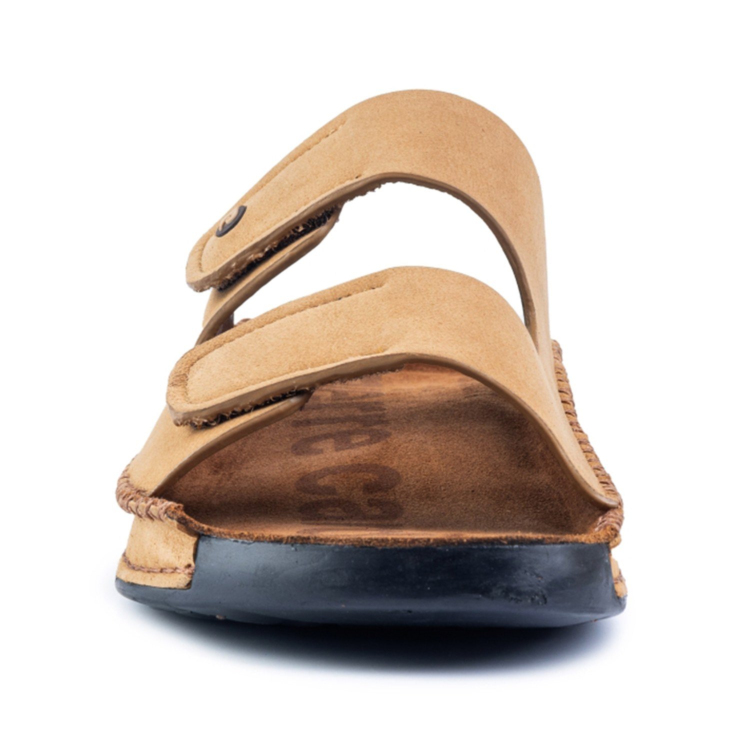 Mens Leather slipper Camel