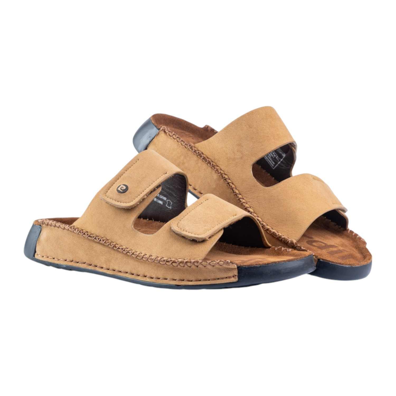 Mens Leather slipper Camel