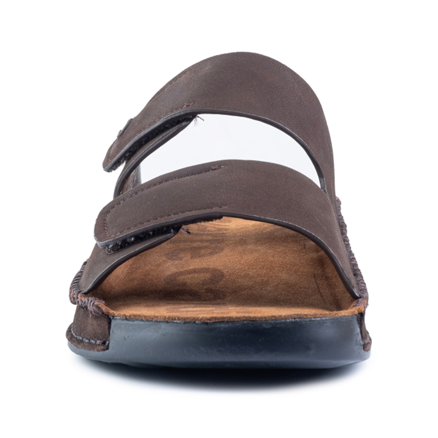 Mens Leather slipper Café