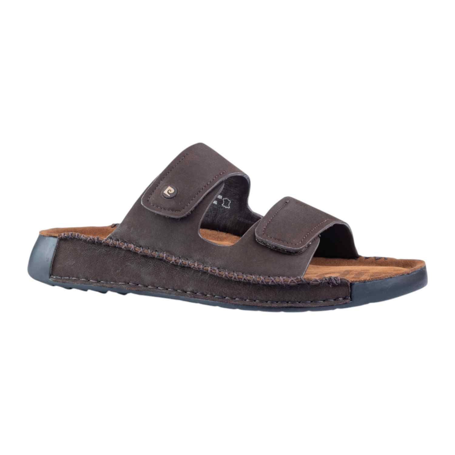 Mens Leather slipper Café