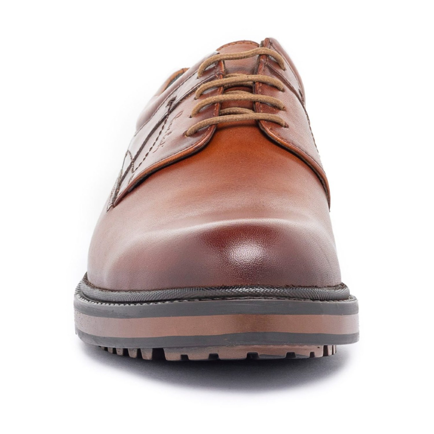 Mens Shoe Casual Laceup Cognac