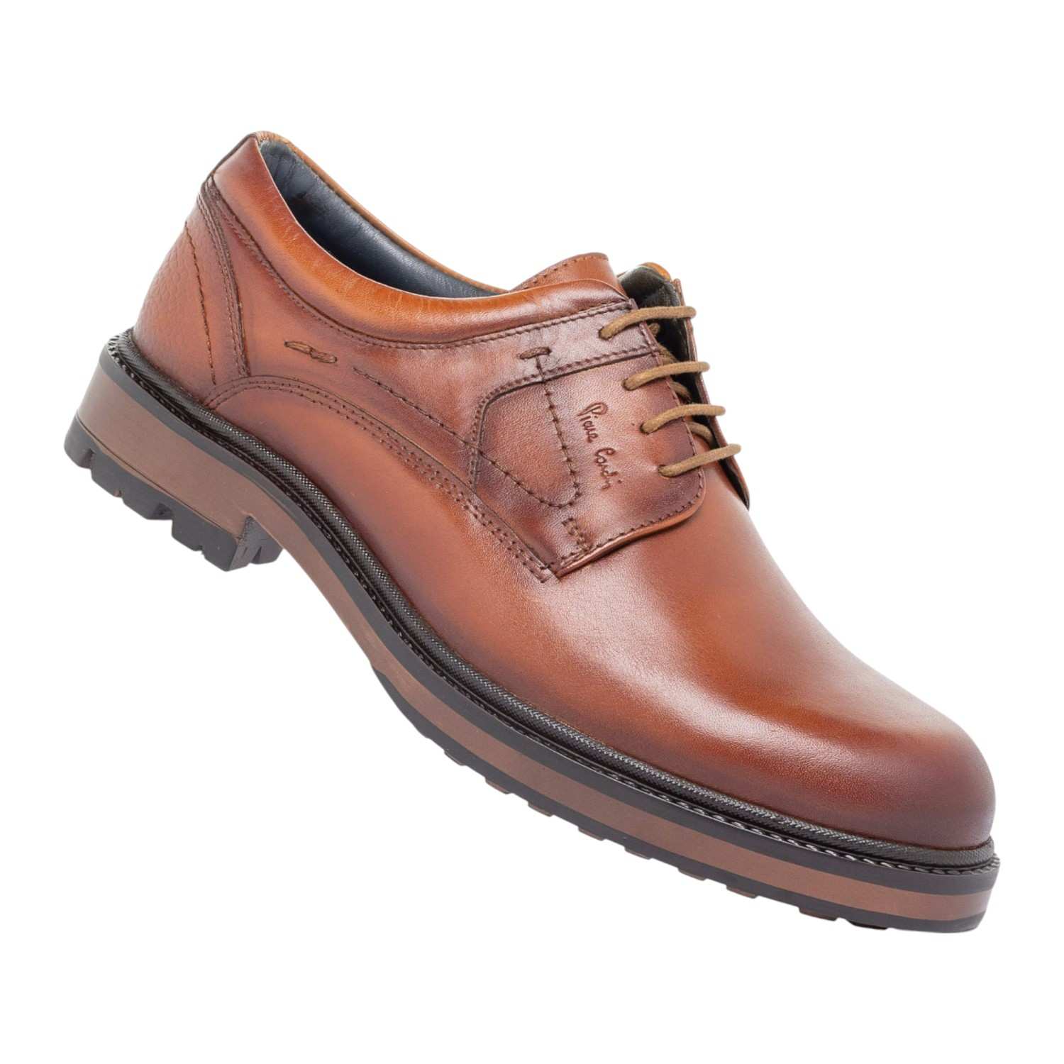 Mens Shoe Casual Laceup Cognac