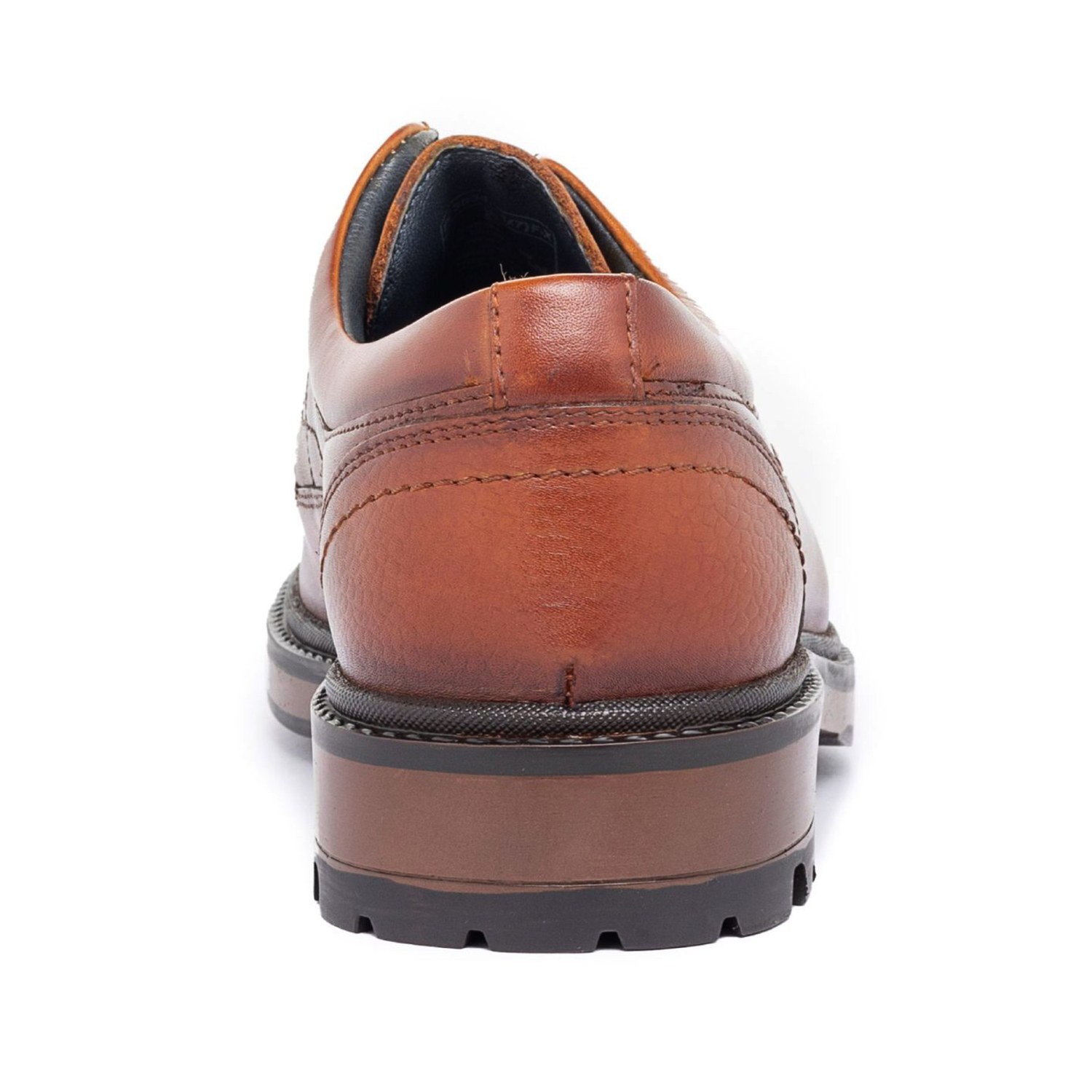 Mens Shoe Casual Laceup Cognac