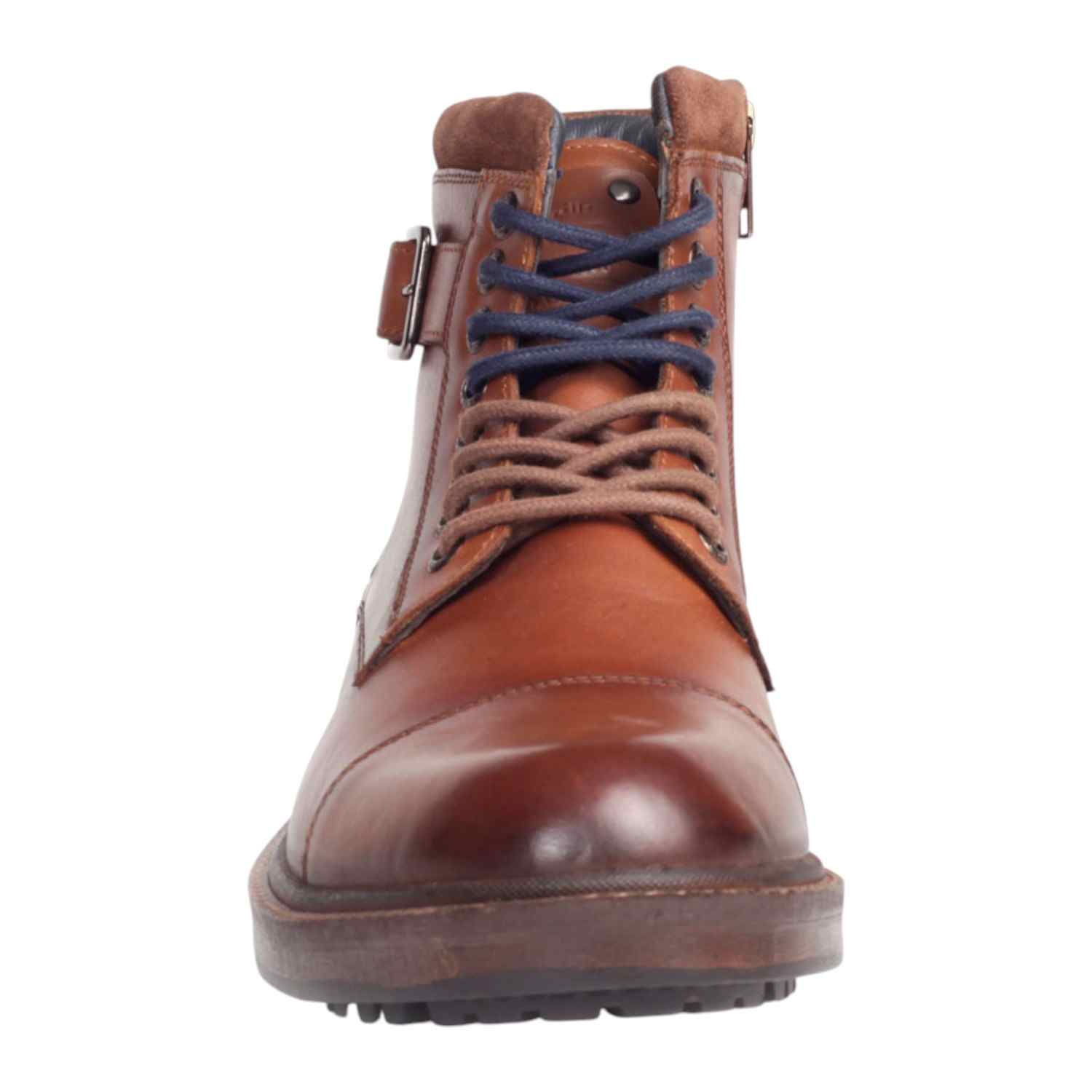Mens Boot Laceup Cognac