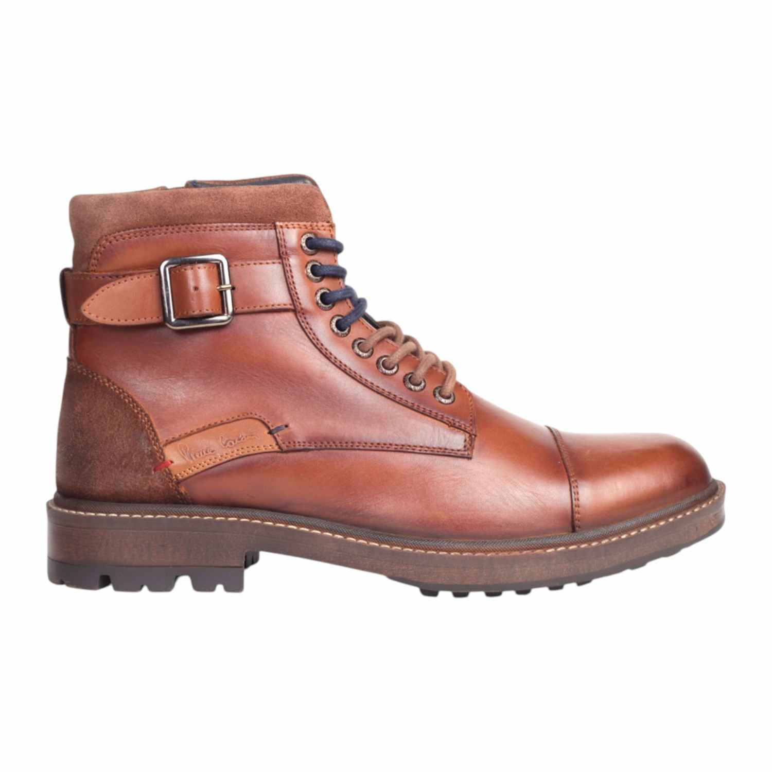 Mens Boot Laceup Cognac