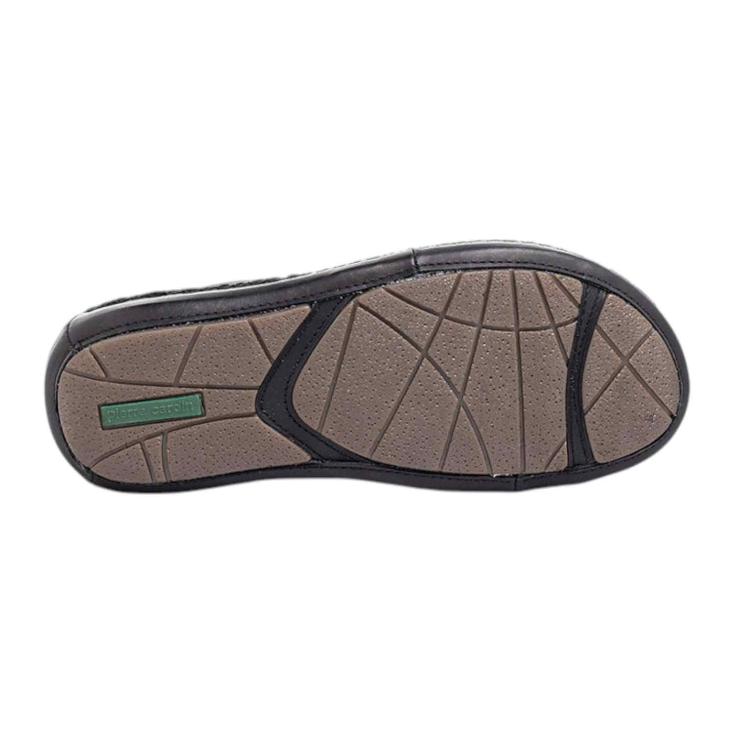 Men's leather Thong Black