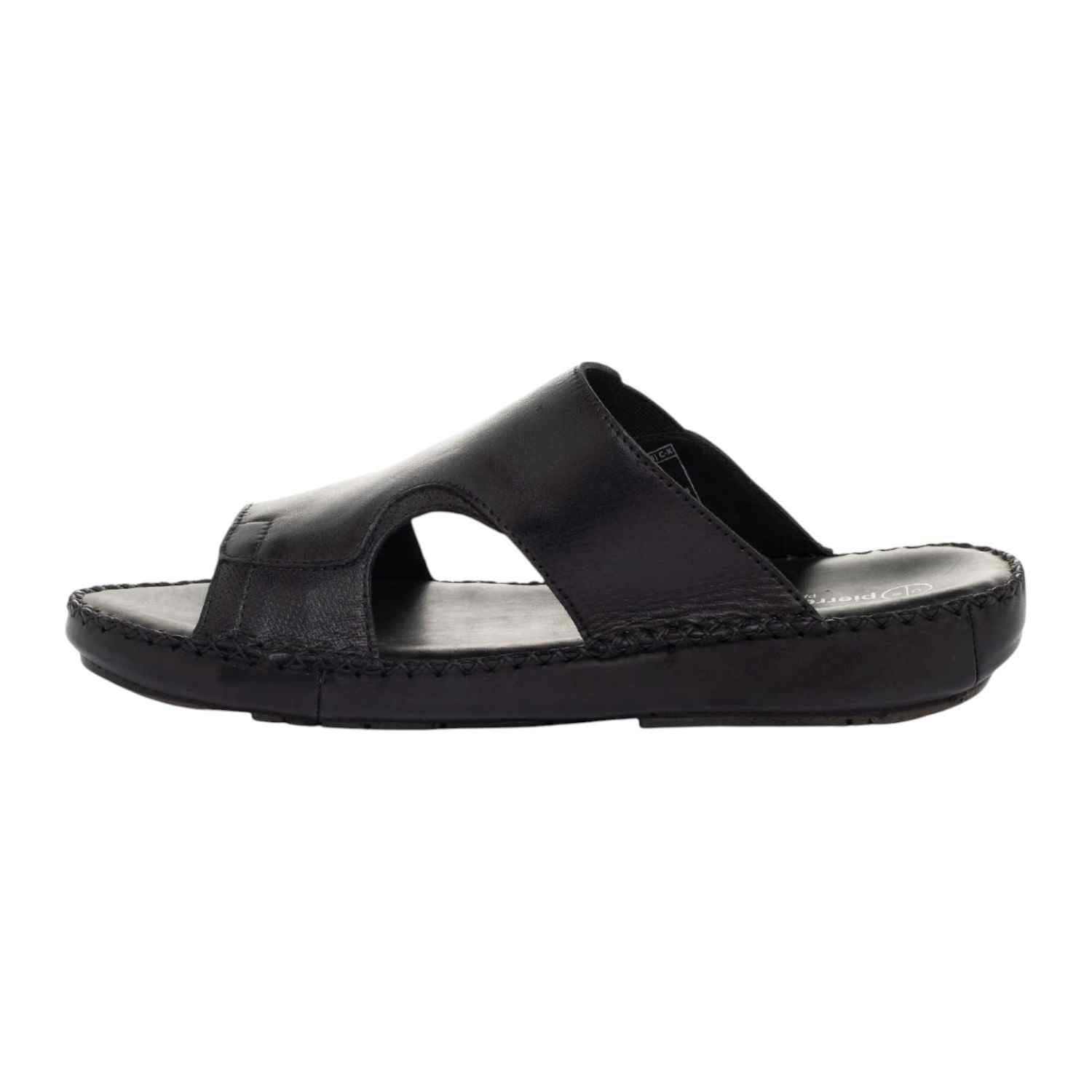 Mens Leather slipper Black