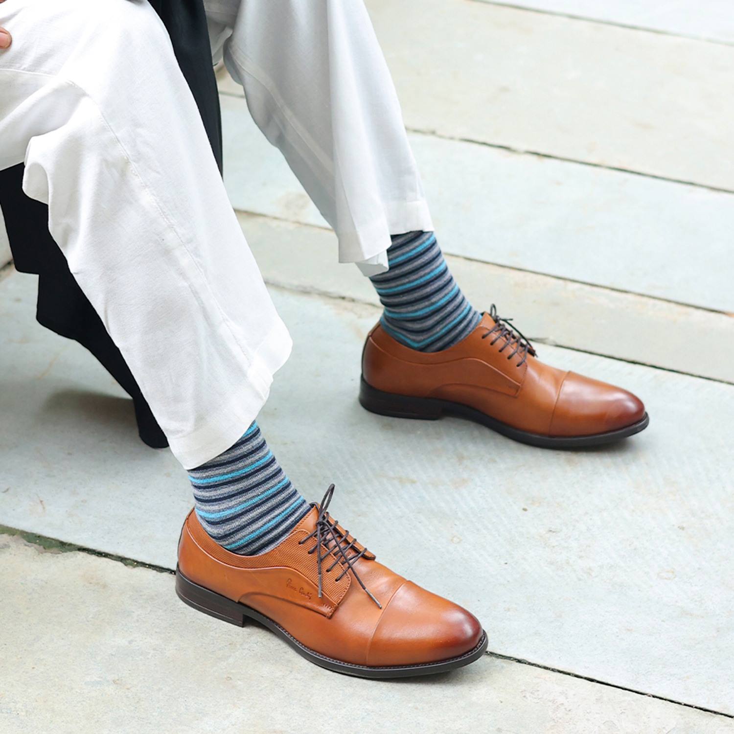 Mens Shoe Formal Laceup Cognac