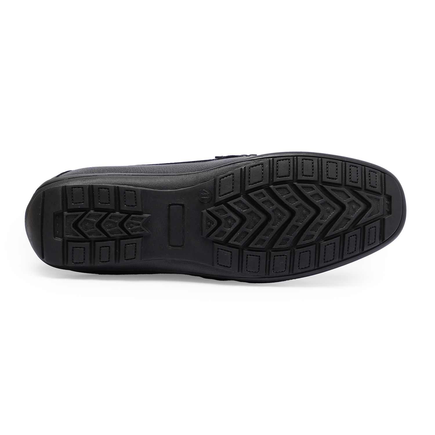 Black Slip-on with Metal Detailing for Men