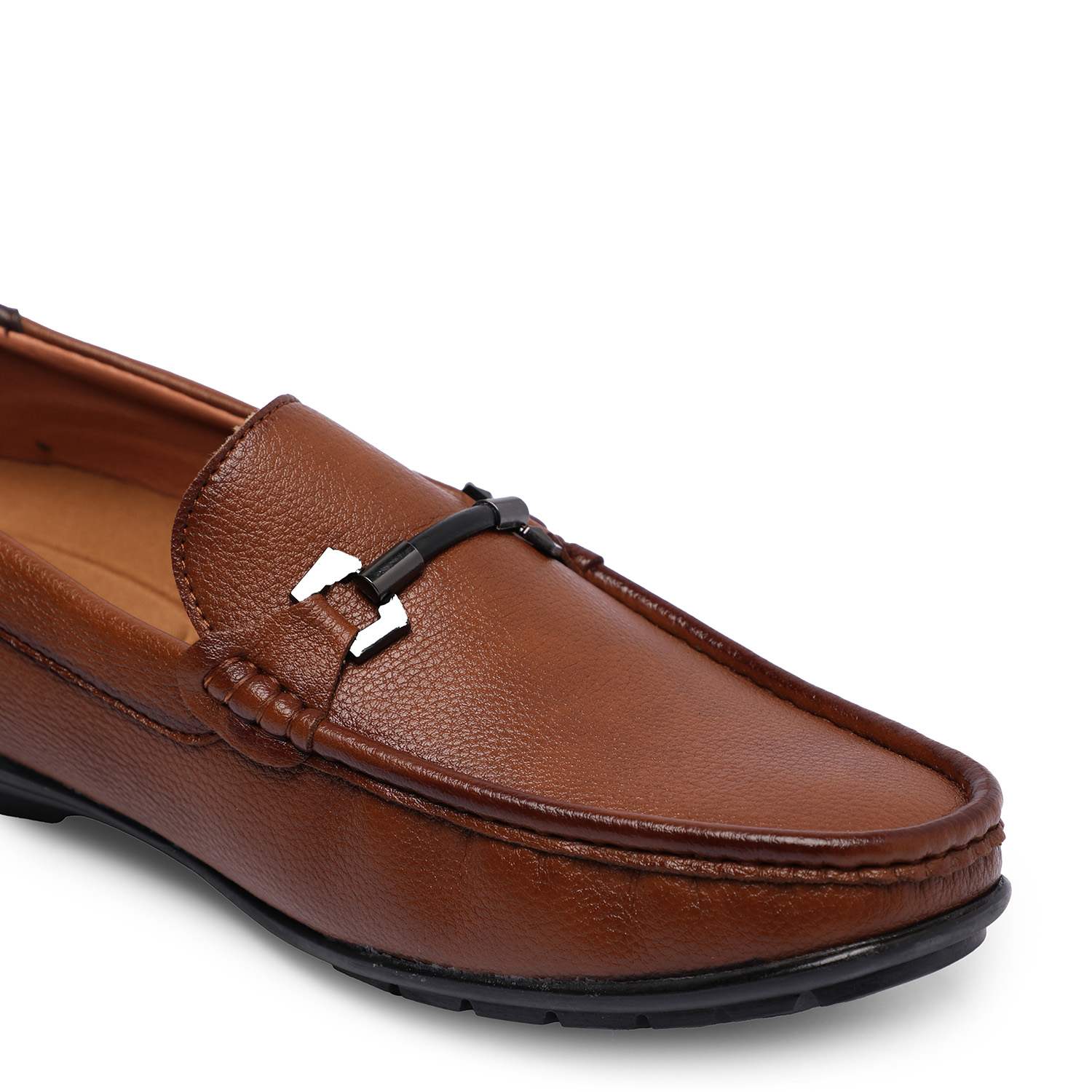 Brown Slip-on with Metal Detailing for Men