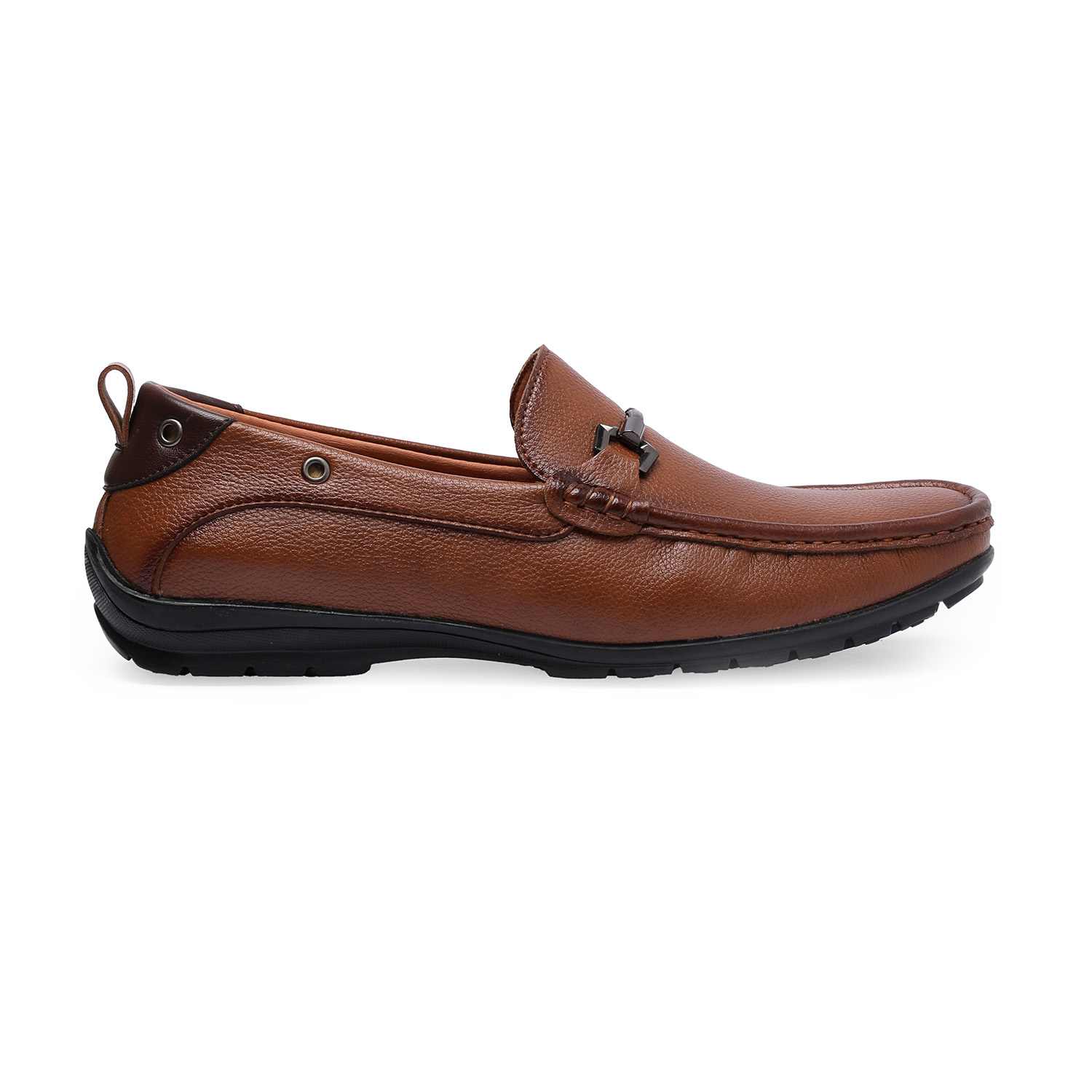 Brown Slip-on with Metal Detailing for Men