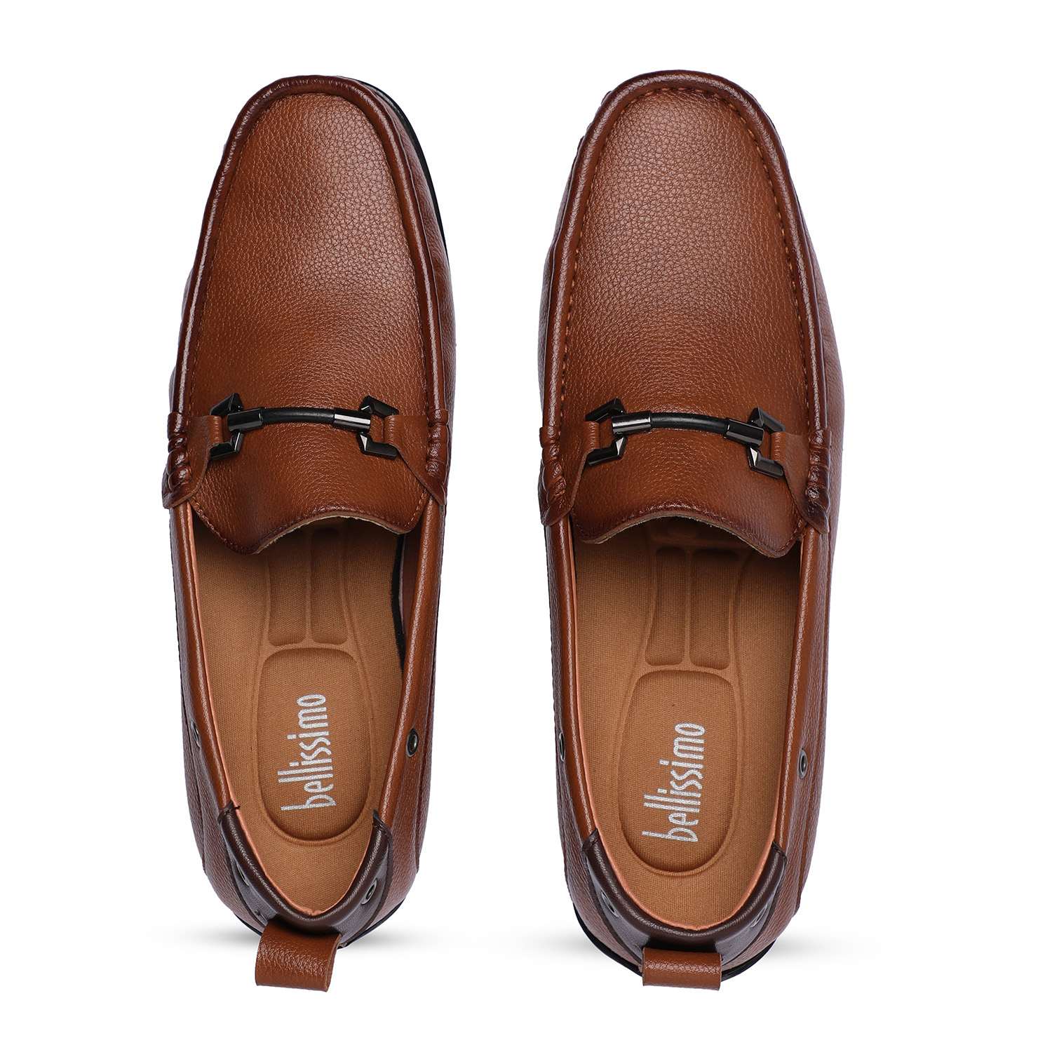 Brown Slip-on with Metal Detailing for Men