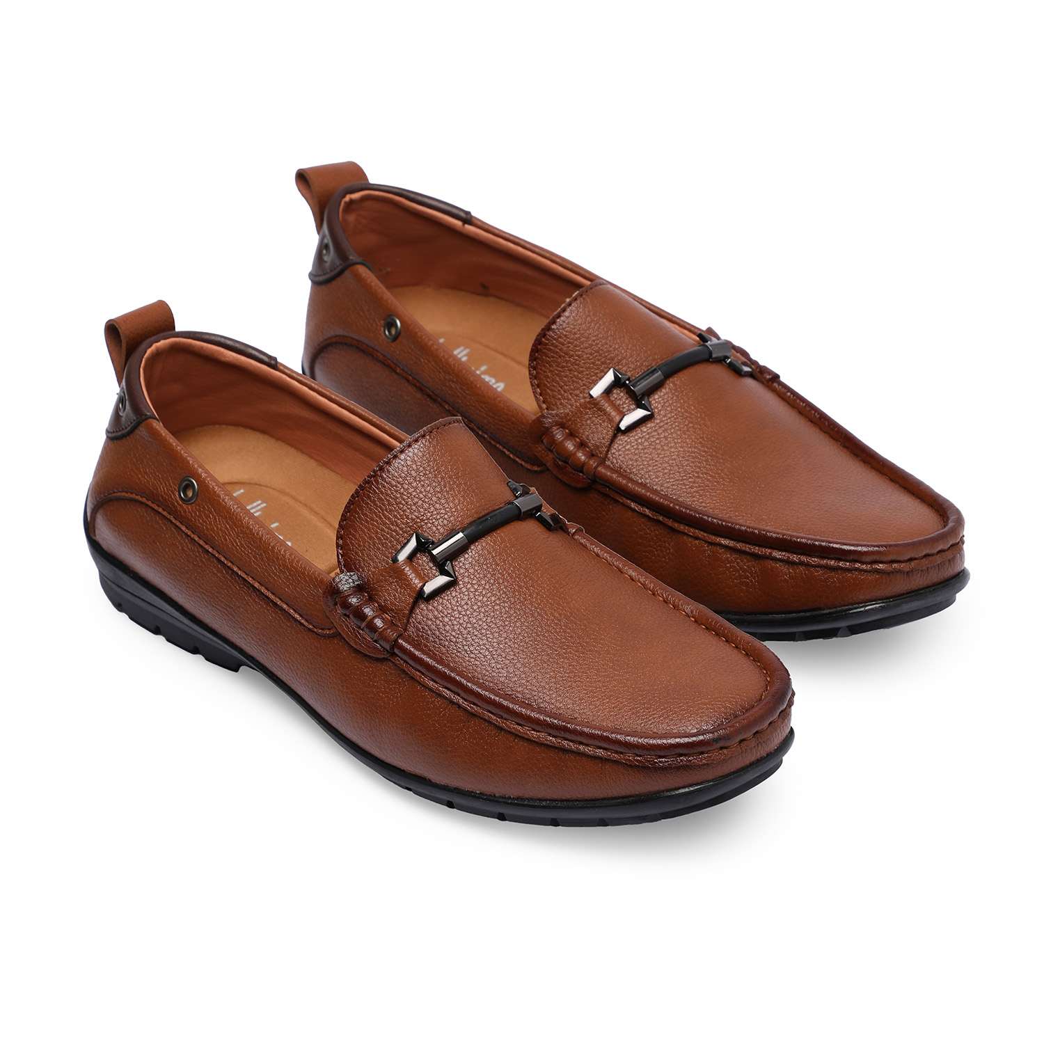 Brown Slip-on with Metal Detailing for Men