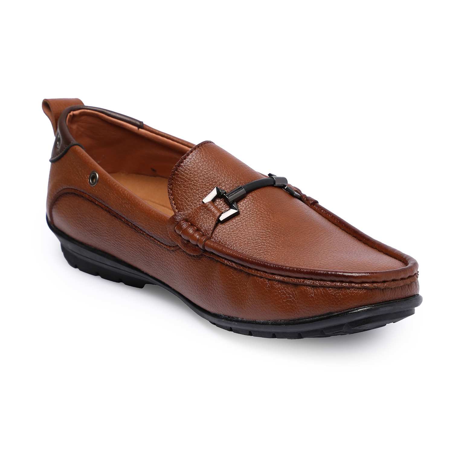 Brown Slip-on with Metal Detailing for Men