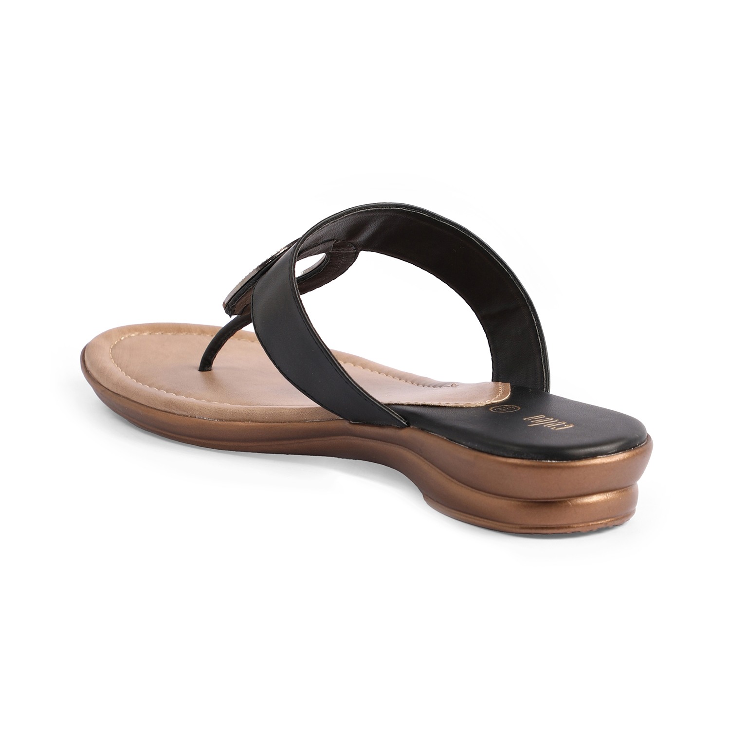 Womens Black  Casual Flat