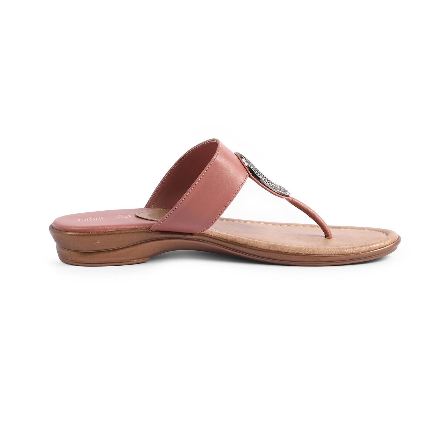 Womens Peach  Casual Flat