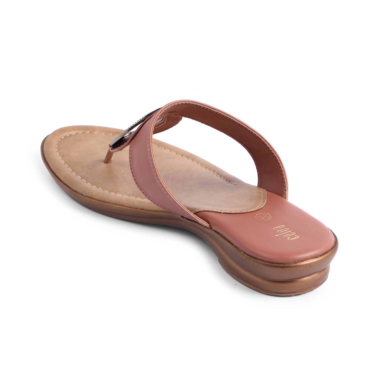 Womens Peach  Casual Flat