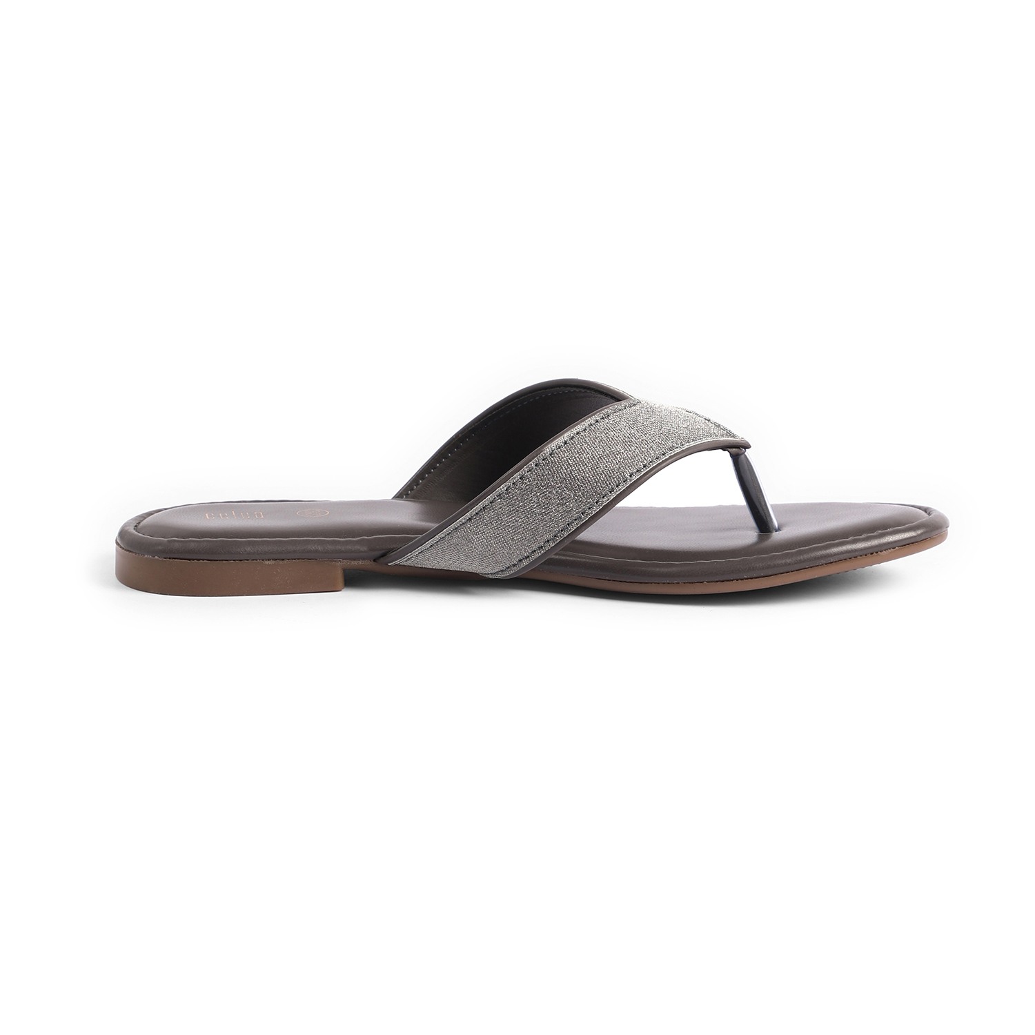 Womens Grey  Casual Flat