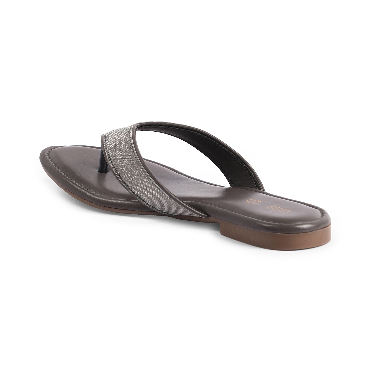 Womens Grey  Casual Flat