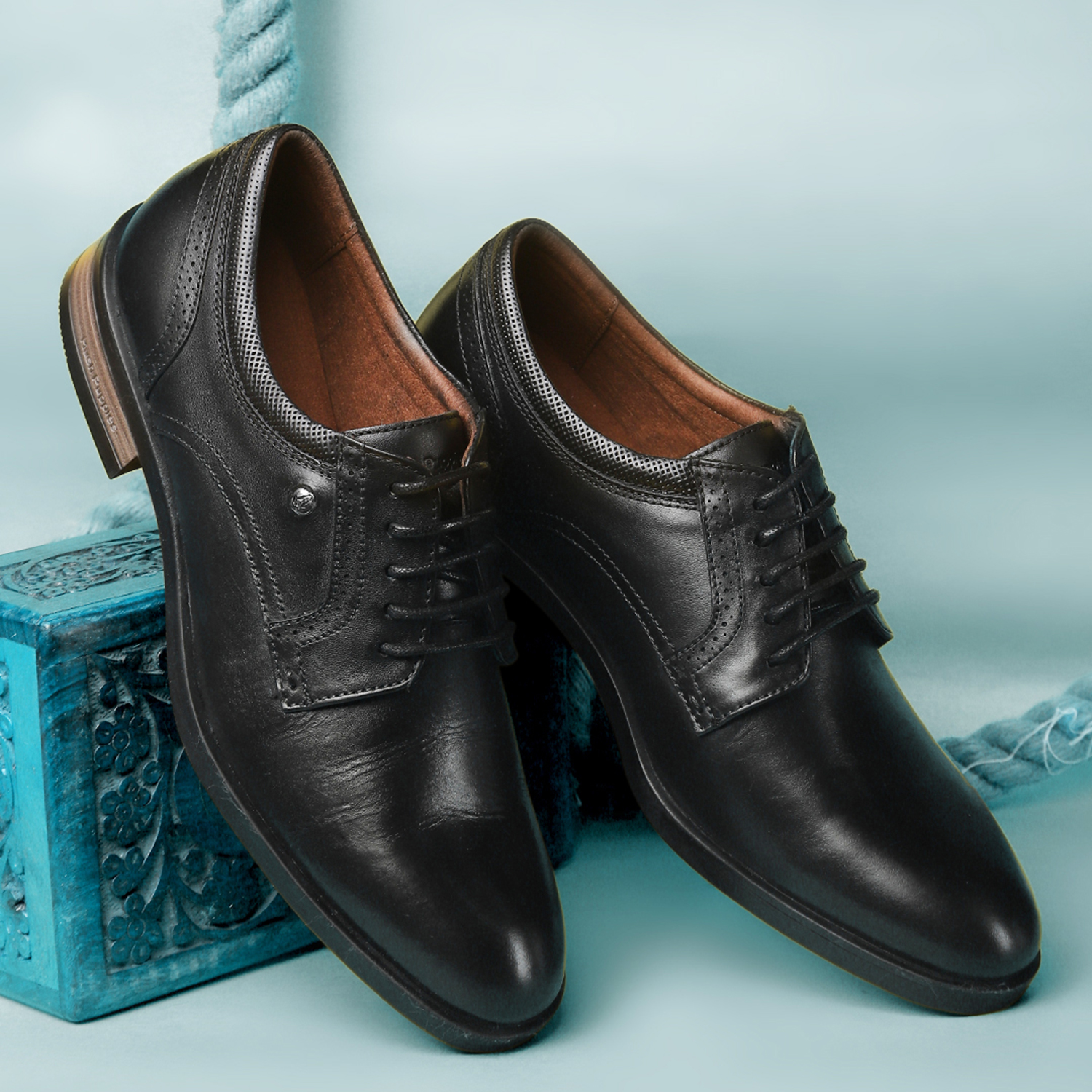Men Wolfhound Pt Oxford Nelson Black Derby