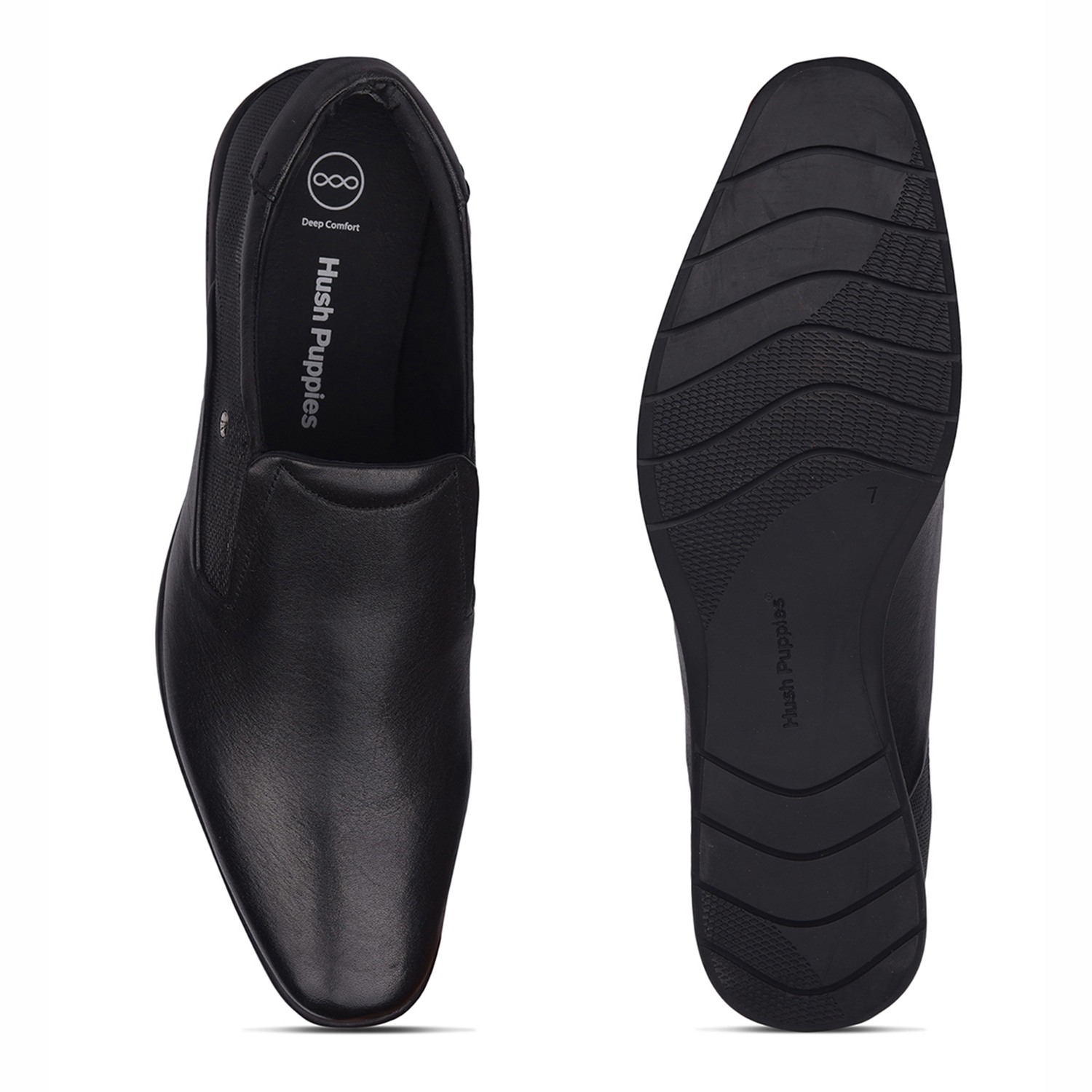 Cosros Slipon 2.0 Black Formal Shoes For Men
