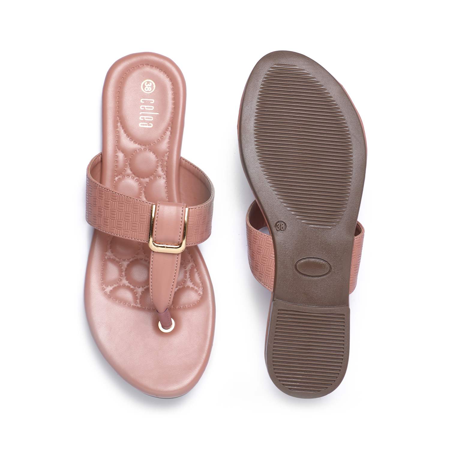 Women Stylish Peach Casual Flats