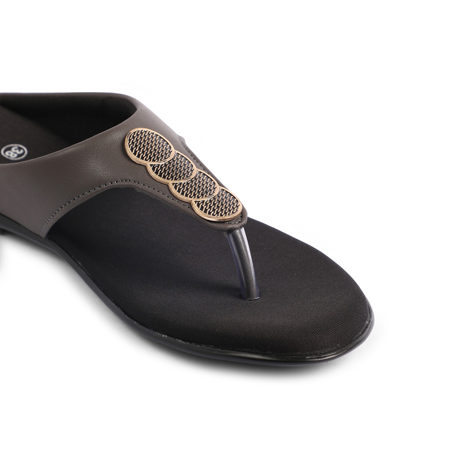 Womens Grey  Casual Flat