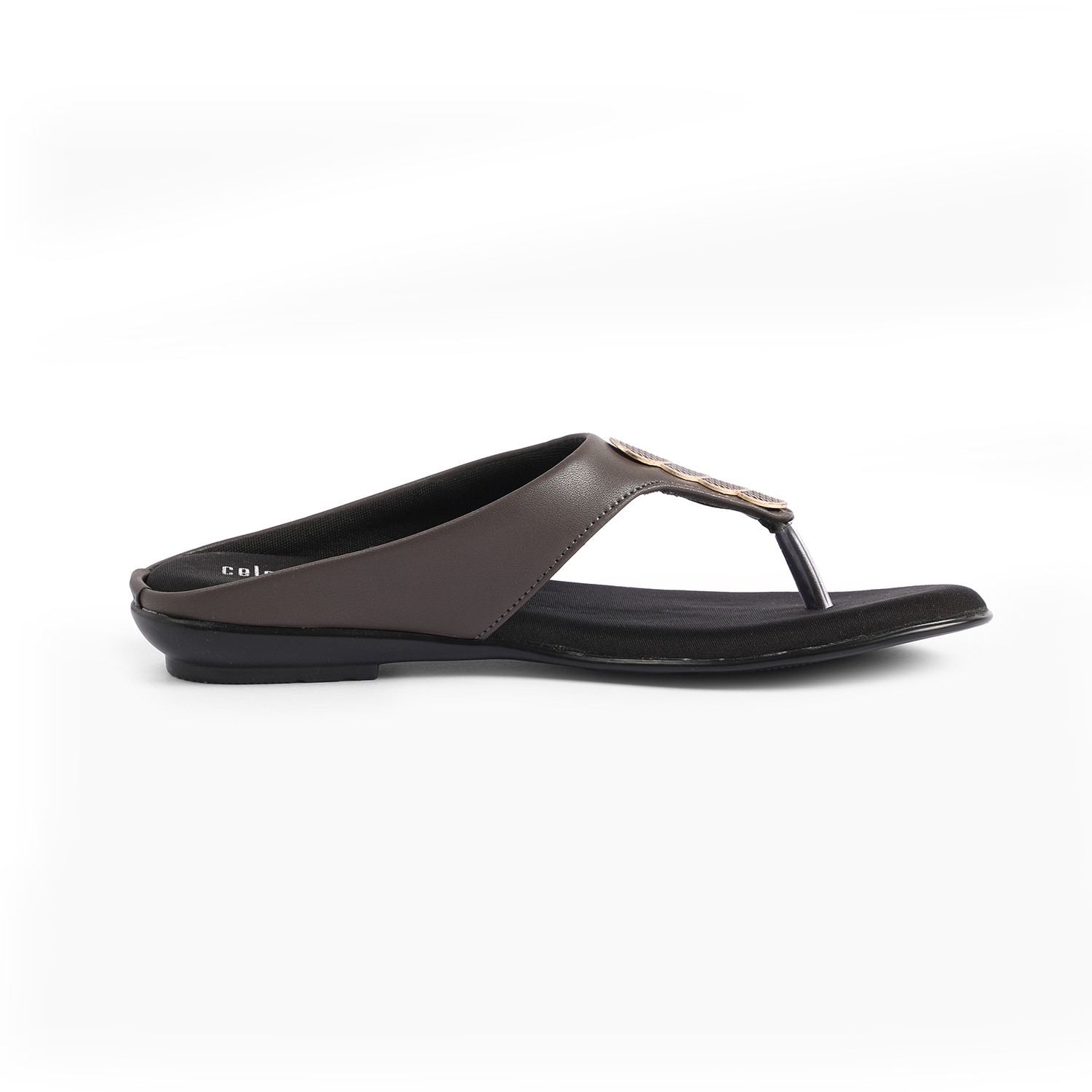 Womens Grey  Casual Flat