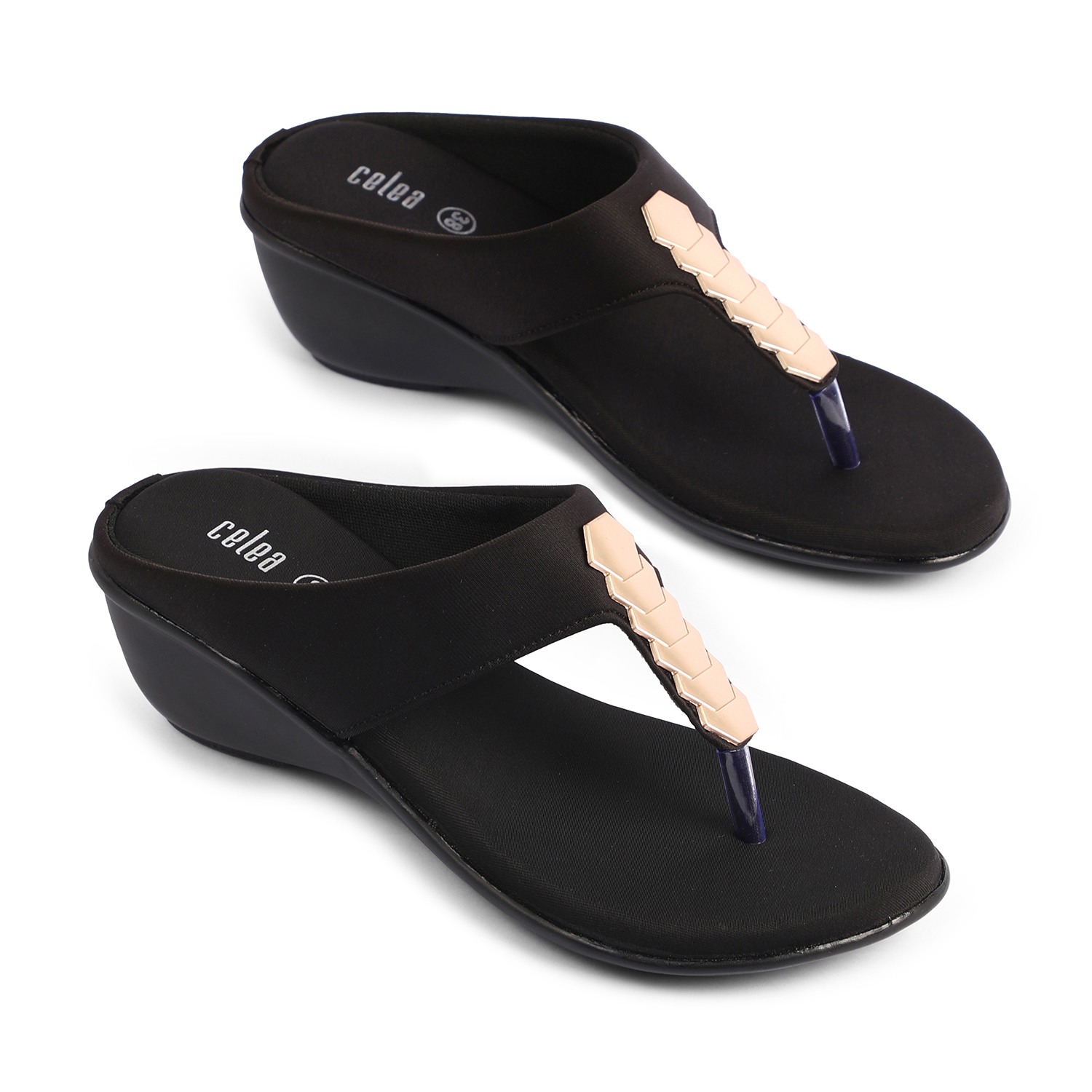 Womens Black Wedges Casual Wedges