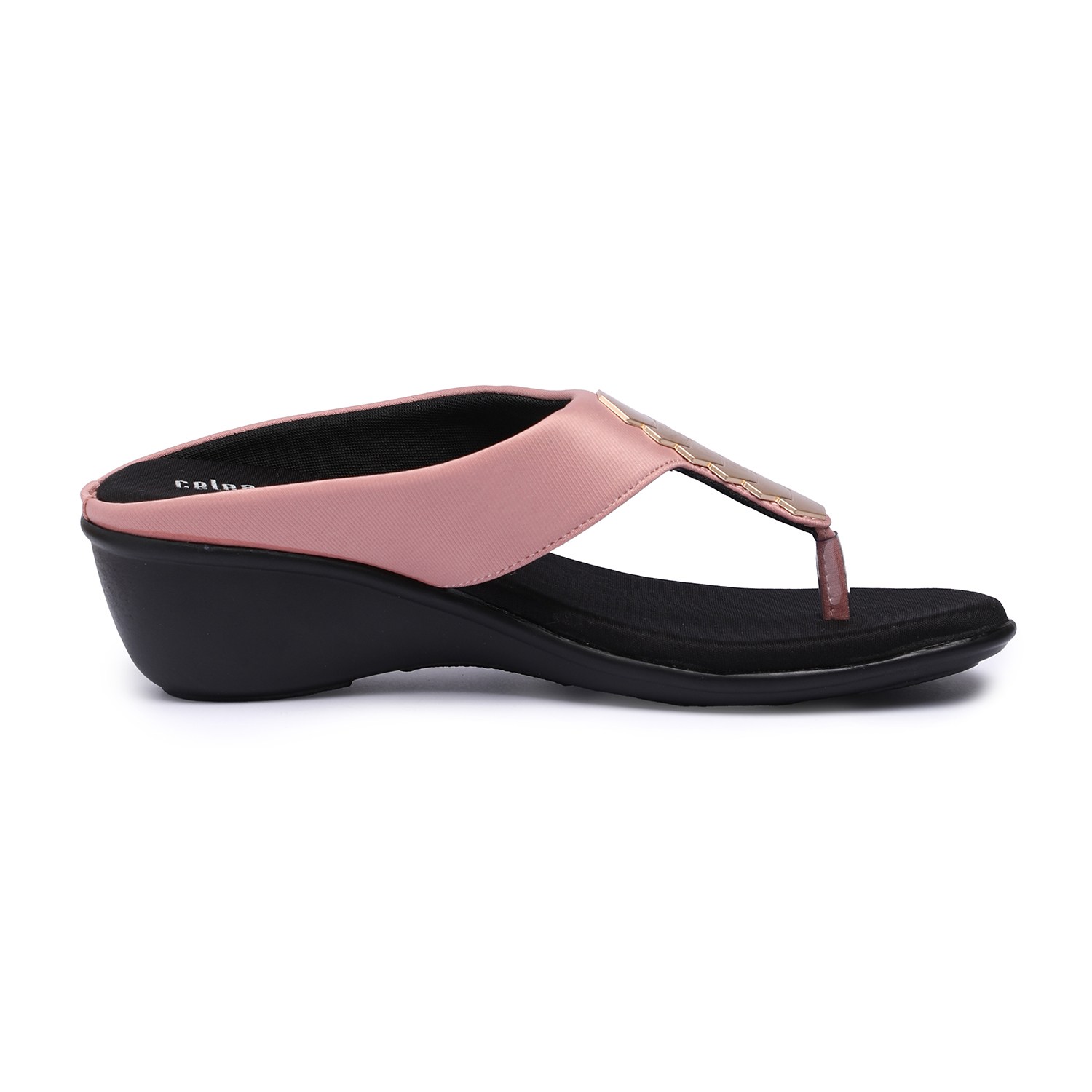Women Pink Detailed Strap Casual Wedges