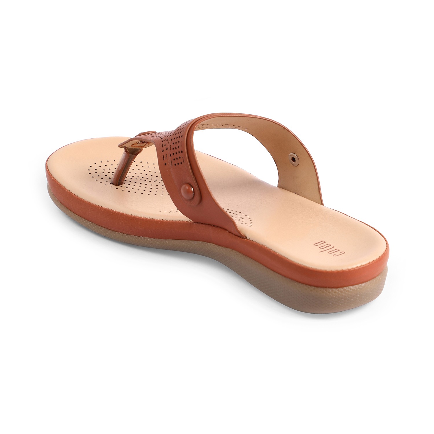 Womens Tan  Casual Flat