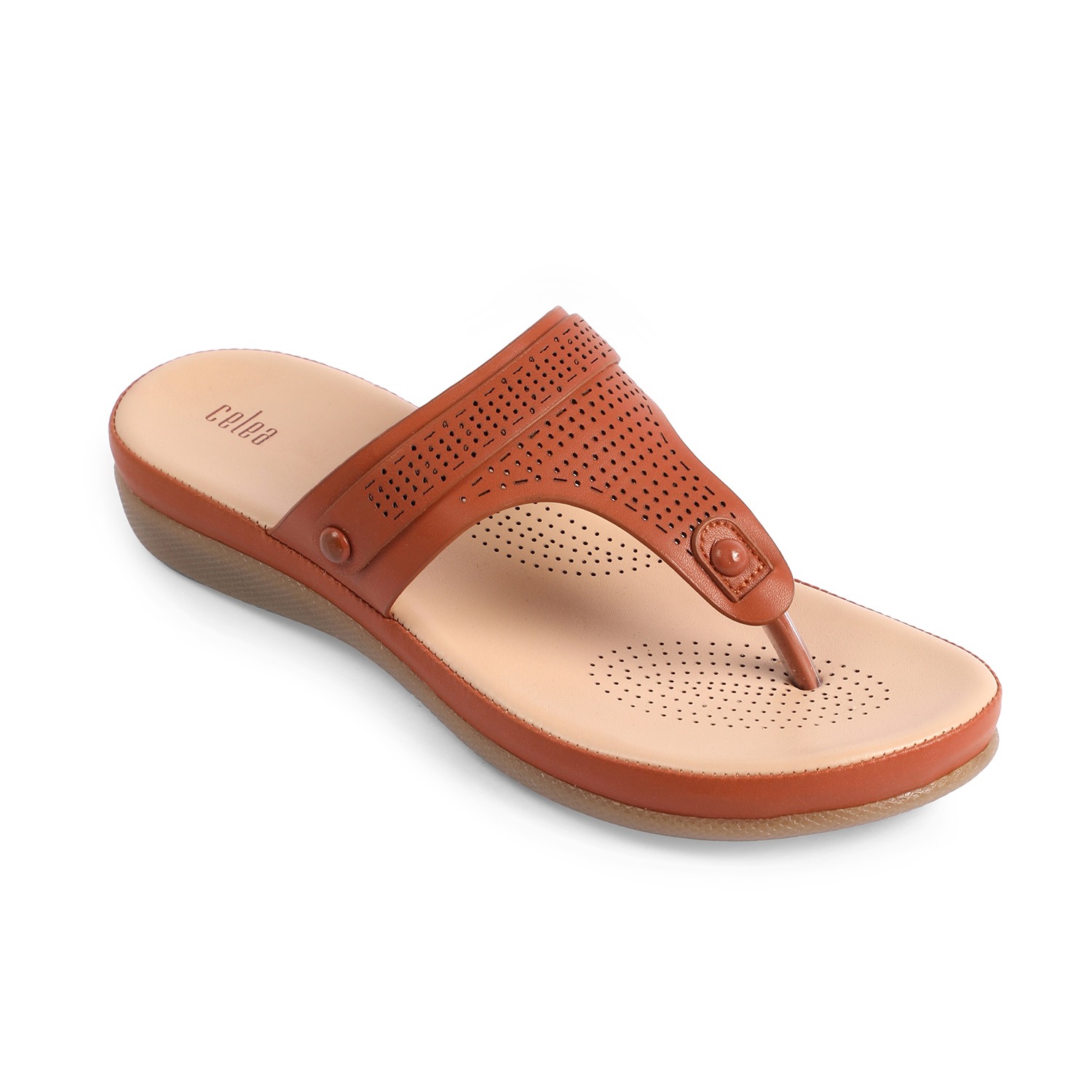Womens Tan  Casual Flat