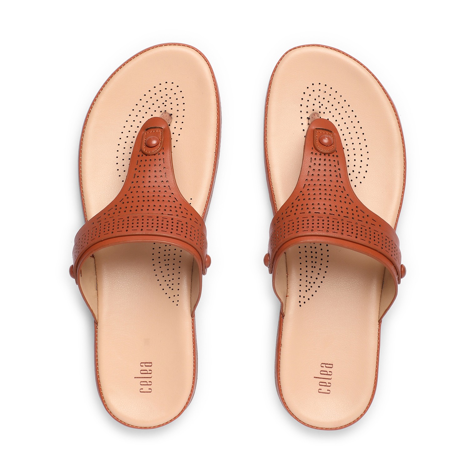 Womens Tan  Casual Flat