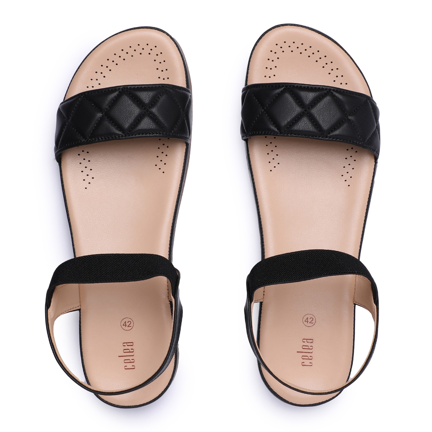 Women Black Flat Sandals